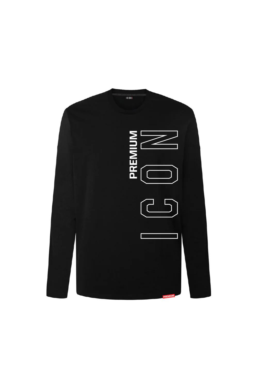 ICON Premium Long Sleeve T-Shirt Logo Slim Fit