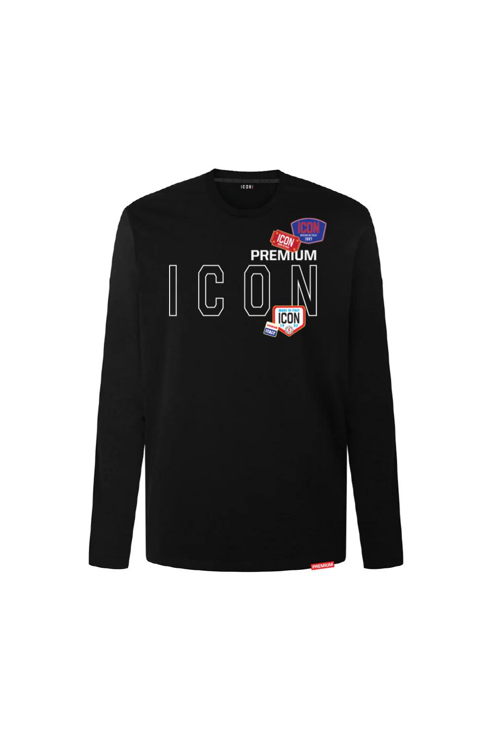 ICON Premium Long Sleeve T-Shirt Logo Slim Fit 8
