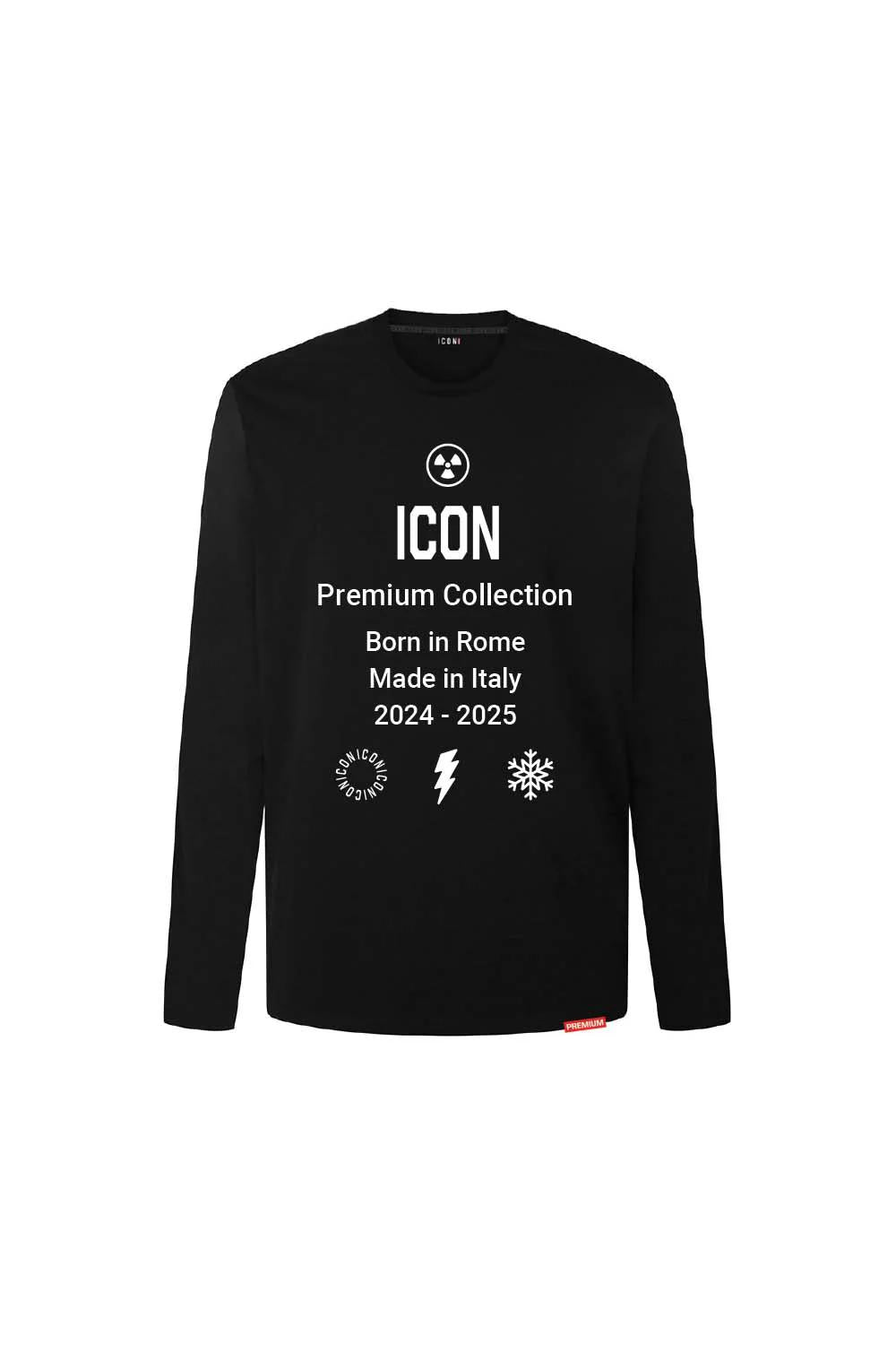 ICON Premium Long Sleeve T-Shirt Logo Slim Fit 02